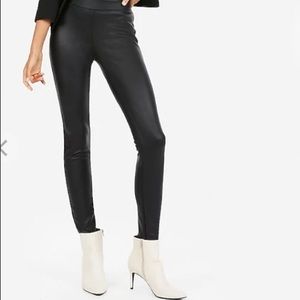 Express faux leather midrise leggings